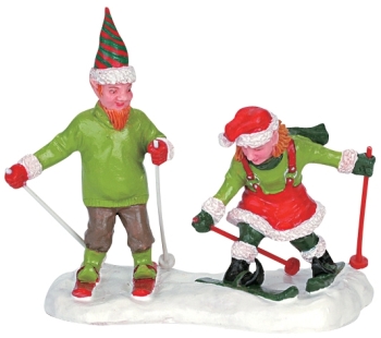 Skiing Action Elves
