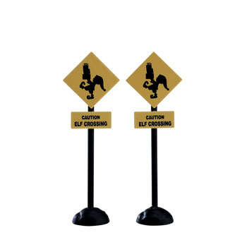 Elf Crossing Sign