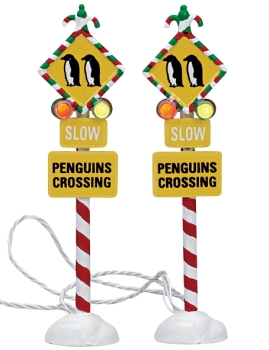 Penguin Crossing, Set Of 2, B/O